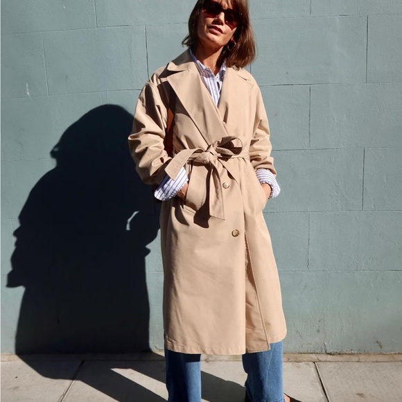 Gap Women’s Oversized Trench Coat • Size L - Picture 2 of 6
